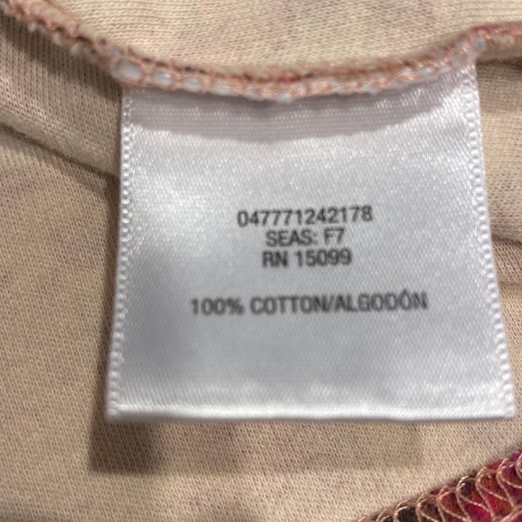 X womens Laura Scott casual floral stretch 3/4 sleeve plus size top 1X - Picture 4 of 4